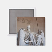 Lincoln Statue Magnet (Vorderseite/Rückseite)