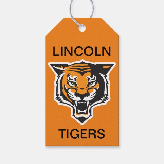 LINCOLN TIGERS Gift Tags Geschenkanhänger (Vorderseite)