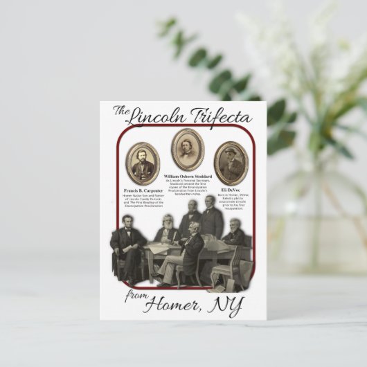 Lincoln Trifecta Postkarte (Stehend Vorderseite)