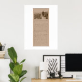 Lincoln und die Gettysburg-Adresse Poster (Heimbüro)