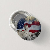 Lincoln und Feuerwerke Button (Vorne & Hinten)