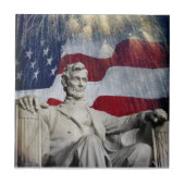 Lincoln und Feuerwerke Fliese (Vorderseite)