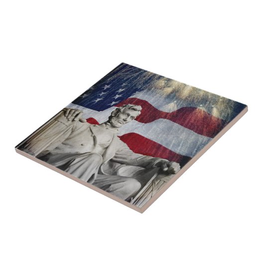 Lincoln und Feuerwerke Fliese (Seite)