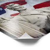 Lincoln und Feuerwerke Fotodruck (Ecke)