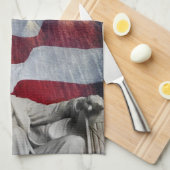 Lincoln und Feuerwerke Handtuch (Viertel Falte)