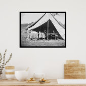 Lincoln und McClellan bei Antietam 1862 Poster (Küche)