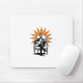 Lincoln Unplugged – Funny Abraham Lincoln Guitar Mousepad (Mit Mouse)