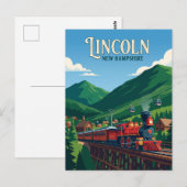 Lincoln USA Postkarte (Vorne/Hinten)