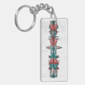 Lincoln USA Skyline Schlüsselanhänger (Vorderseite links)