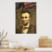 Lincoln von Gregory Gallo Poster (Küche)