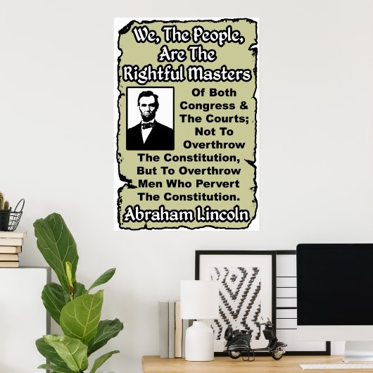 Lincoln: Wir Menschen! Poster (Heimbüro)