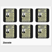 Lincoln: Wir Menschen! Quadratischer Aufkleber (Blatt)