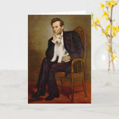 Lincoln - Wire Fox Terrier #1 Karte (Gelbe Blume)