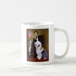 Lincoln - Zwei alte englische Schäferhunde Kaffeetasse