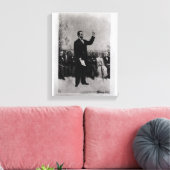 Lincolns Adresse in Gettysburg, 1895 Leinwanddruck (Insitu (Wohnzimmer))