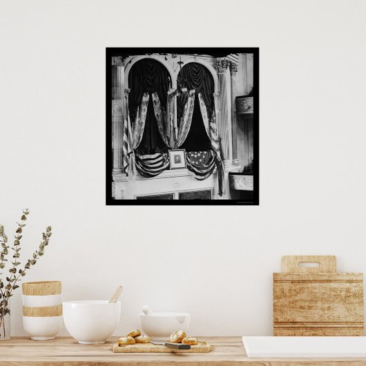 Lincoln's Box im Ford Theater 1865 Poster (Küche)