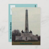 Lincolns Erinnerungs-Upclose Postkarte (Vorne/Hinten)