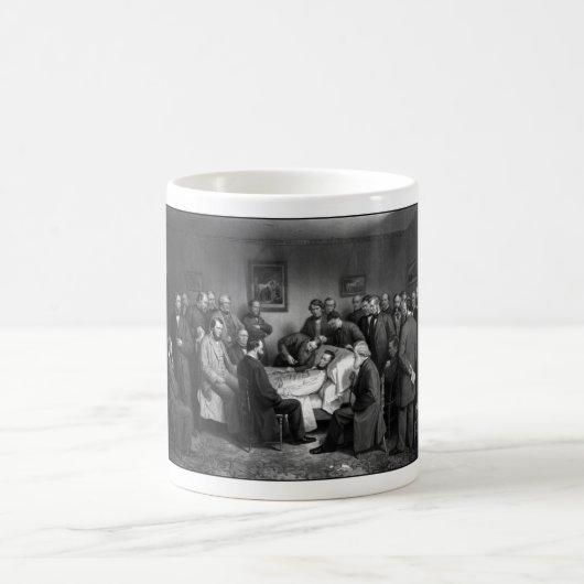 Lincolns Sterbebett Kaffeetasse (Mittel)