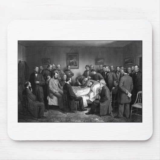 Lincolns Sterbebett Mousepad (Vorne)