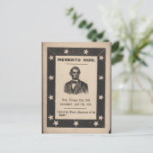 Lincolns Tod Postkarte (Stehend Vorderseite)