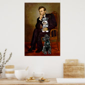 Lincolns zwei Schnauzer Poster (Küche)