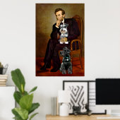 Lincolns zwei Schnauzer Poster (Heimbüro)