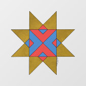 Lincolnshire Auseklis Witch Mark Fensteraufkleber (Blatt)