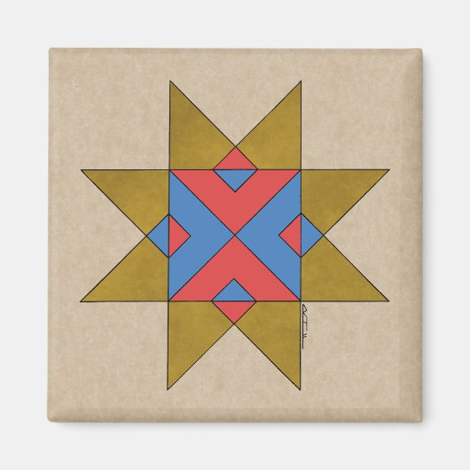 Lincolnshire Auseklis Witch Mark Magnet (Vorne)