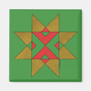 Lincolnshire Auseklis Witch Mark Red und Green Magnet