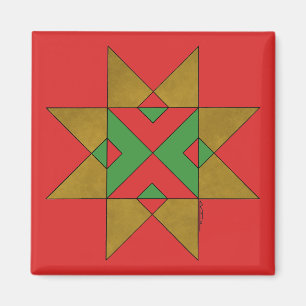 Lincolnshire Auseklis Witch Mark Red und Green Magnet