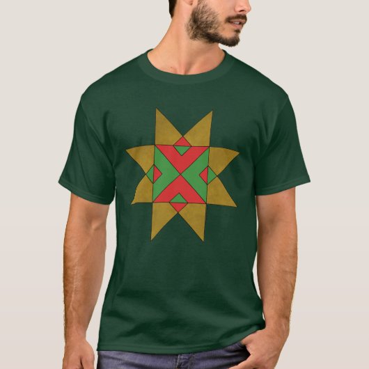 Lincolnshire Auseklis Witch Mark Red und Green T-Shirt (Vorderseite)