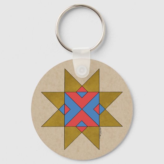 Lincolnshire Auseklis Witch Mark Schlüsselanhänger (Vorderseite)