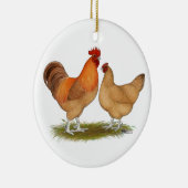 Lincolnshire Buff Chickens Keramikornament (Rechts)