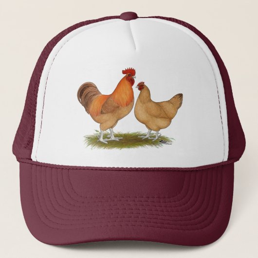 Lincolnshire Buff Chickens Truckerkappe (Vorderseite)