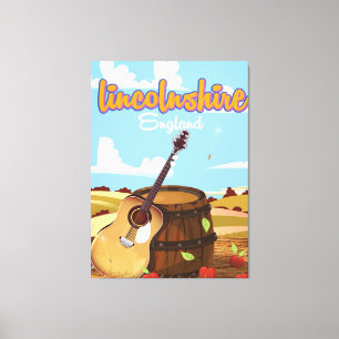 Lincolnshire England Vintage-Reiseposter Leinwanddruck