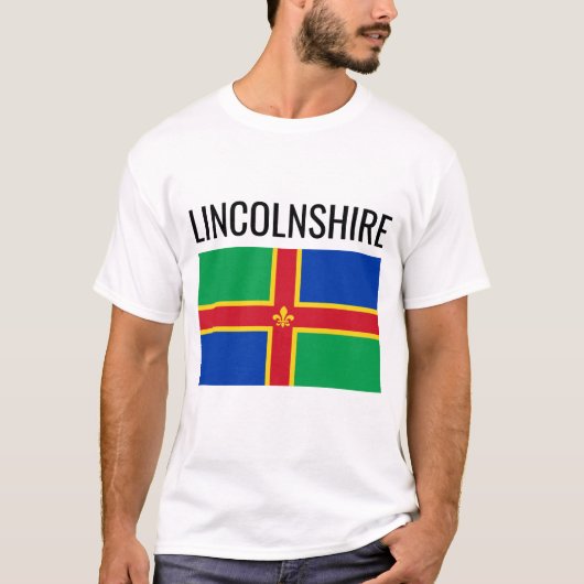 Lincolnshire // English Landkreis Flag T-Shirt (Vorderseite)