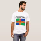 Lincolnshire // English Landkreis Flag T-Shirt (Vorne ganz)
