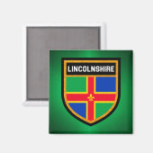 Lincolnshire Flag Magnet (Vorderseite/Rückseite)