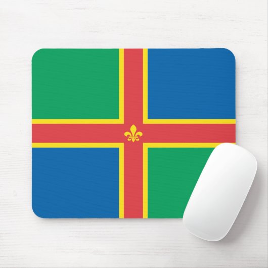 Lincolnshire Flag Mousepad (Mit Mouse)