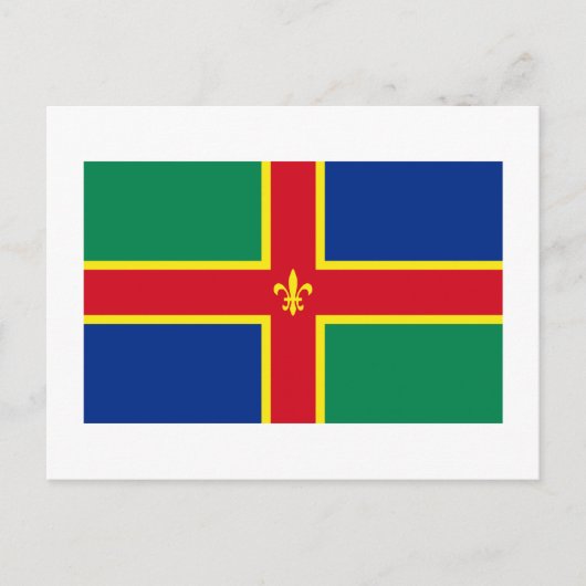 Lincolnshire Flag Postkarte (Vorderseite)