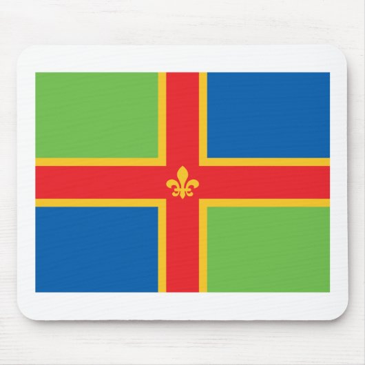 Lincolnshire-Flagge Mousepad (Vorne)