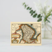 Lincolnshire Landkreis England Alte antike Karte (Stehend Vorderseite)