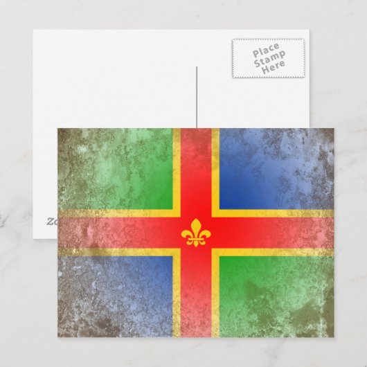Lincolnshire Postkarte (Vorne/Hinten)