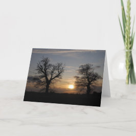 Lincolnshire-Sonnenuntergang Feiertagskarte