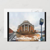 Lincolnton NC Postkarte (Vorne/Hinten)