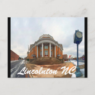 Lincolnton NC Postkarte