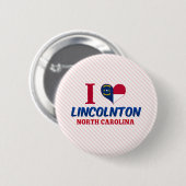 Lincolnton, North Carolina Button (Vorne & Hinten)