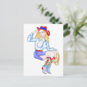 Linda Flores Postkarte (Stehend Vorderseite)