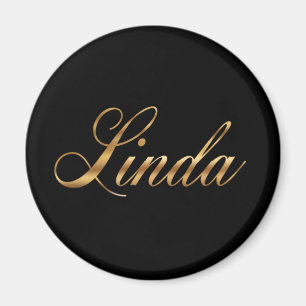 Linda Gold Design Letters Magnet