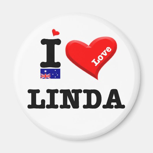 LINDA - I LIEBE MAGNET (Vorne)